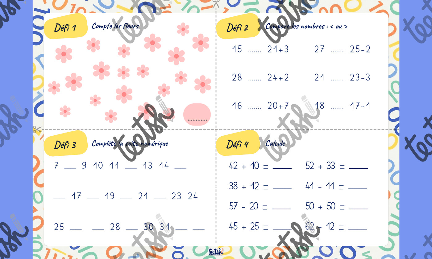 Aperçu 100 jours d'école CP Teetsh - Visuel 2