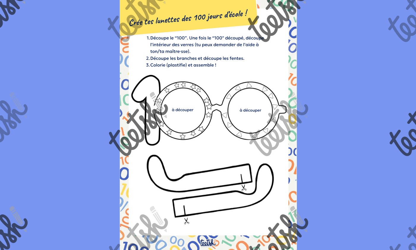 Aperçu 100 jours d'école CP Teetsh - Visuel 3