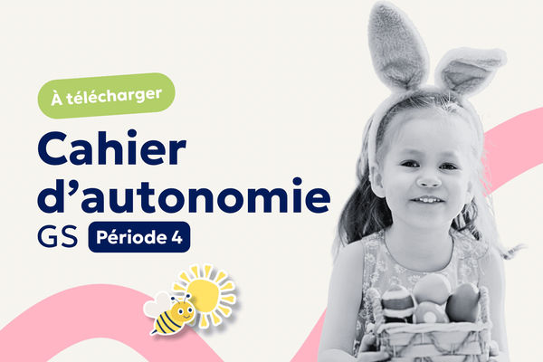Aperçu Cahier d’autonomie GS : 20 fiches d’activités pour la période 4 à imprimer 🌷