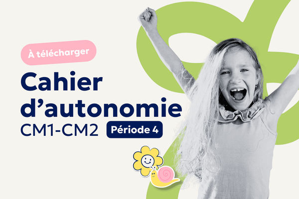 Aperçu Cahier d’autonomie CM1-CM2 : 20 fiches d’exercices pour la période 4 à imprimer 🌷