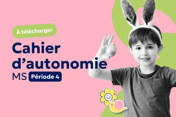 Aperçu Cahier d’autonomie MS : 20 fiches d’activités pour la période 4 à imprimer 🌷