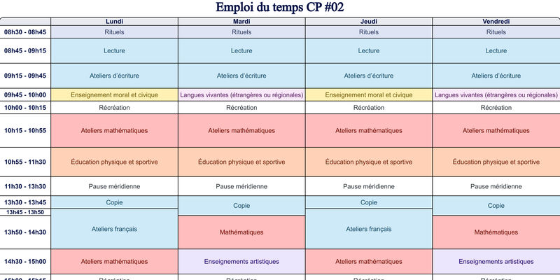 Image Emploi du temps CP #02