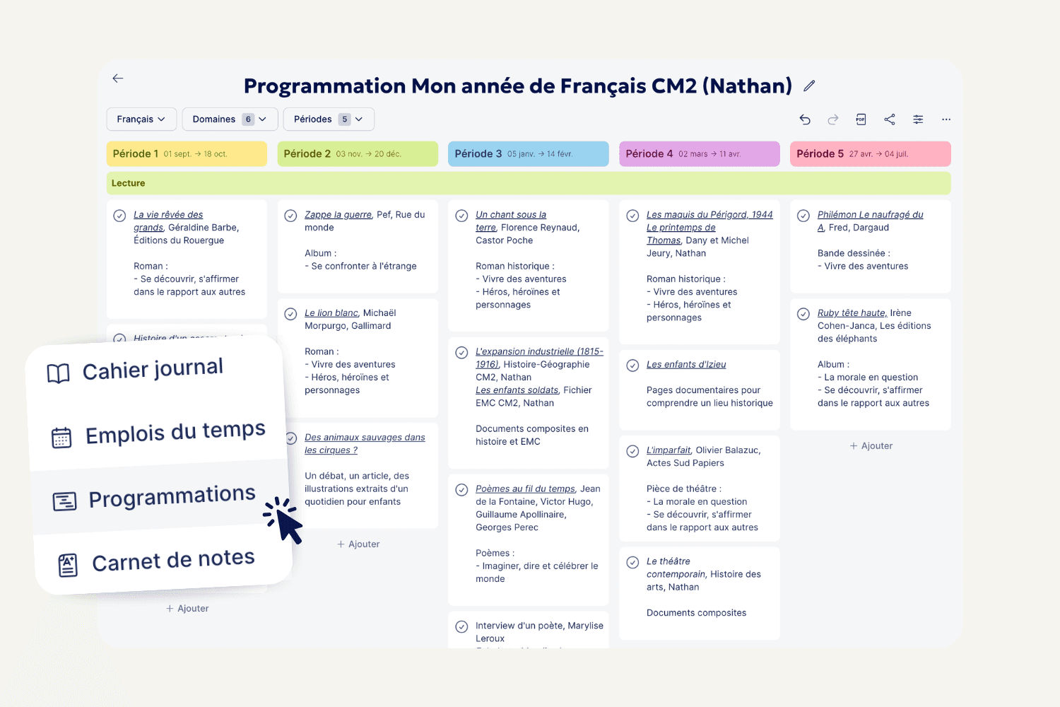 partage des documents dans teetsh