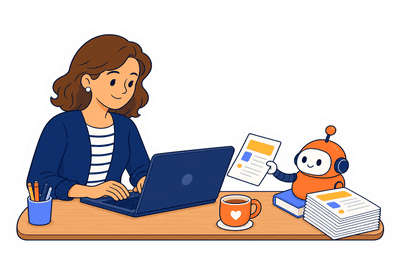 sticker d'une PE derrière son laptop