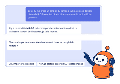assistant ia crée un edt 