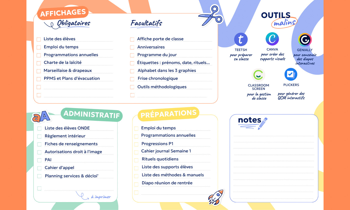 Aperçu Check-list Rentrée Teetsh