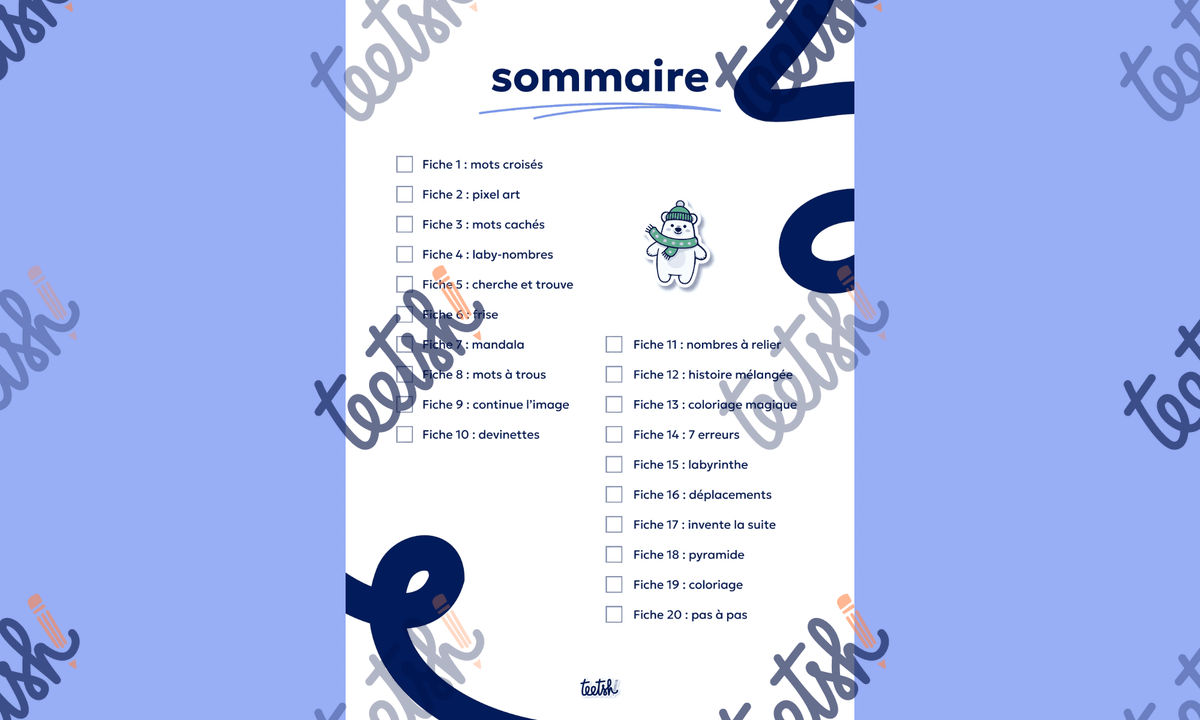 Aperçu Cahier d'autonomie Teetsh CE1 CE2 Période 3