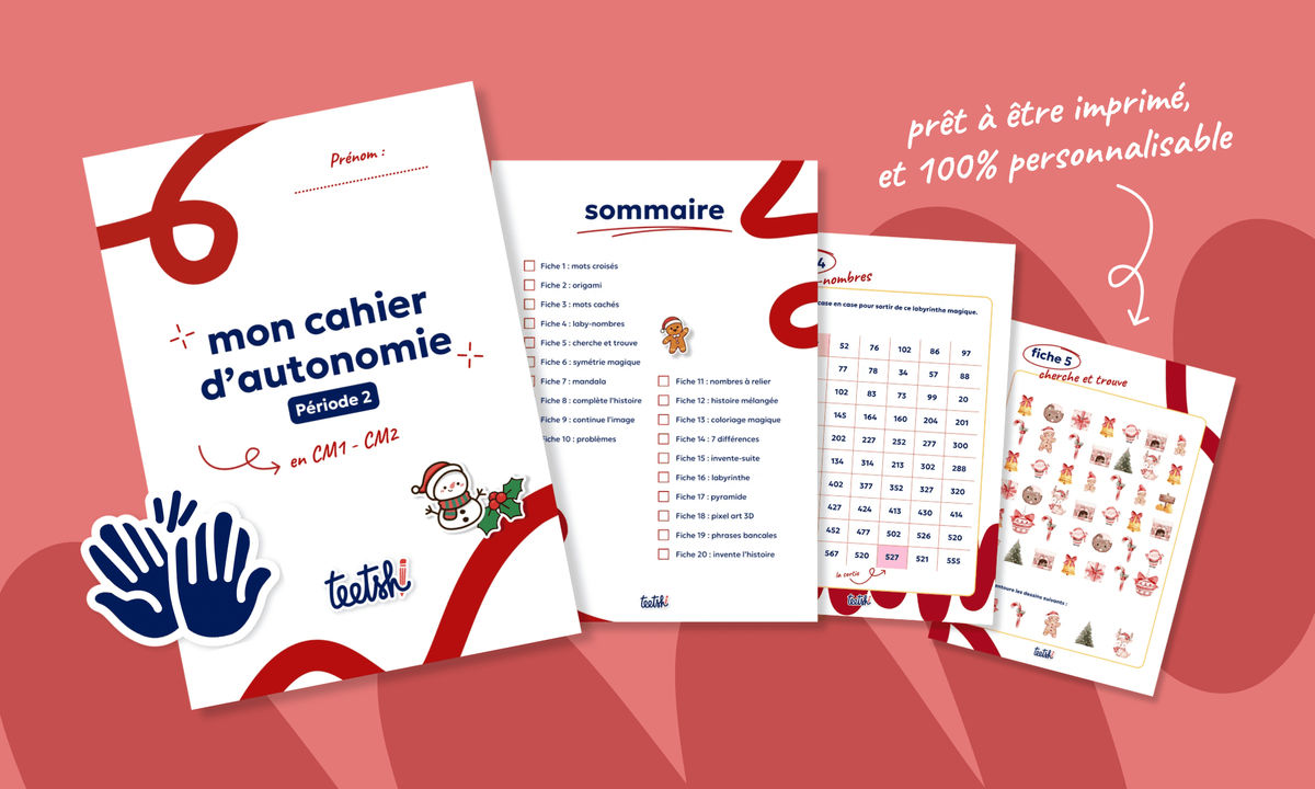 Aperçu Cahier d'autonomie Teetsh CM1 CM2 Période 2