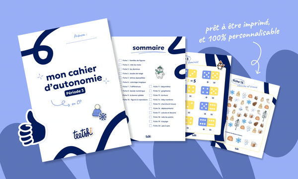 Aperçu Cahier d'autonomie Teetsh CP Période 3