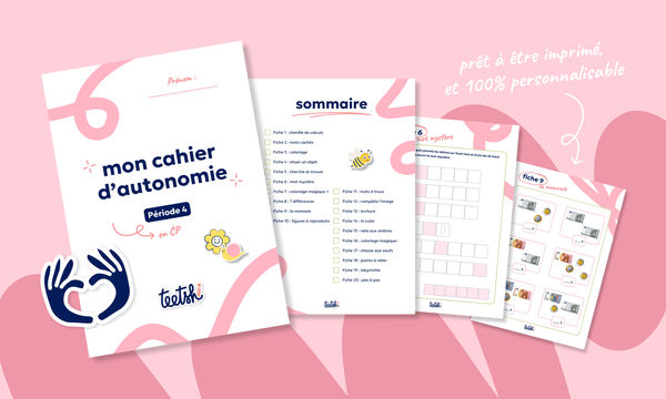 Aperçu Cahier d'autonomie Teetsh CP Période 4