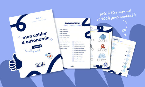 Aperçu Cahier d'autonomie Teetsh GS Période 3
