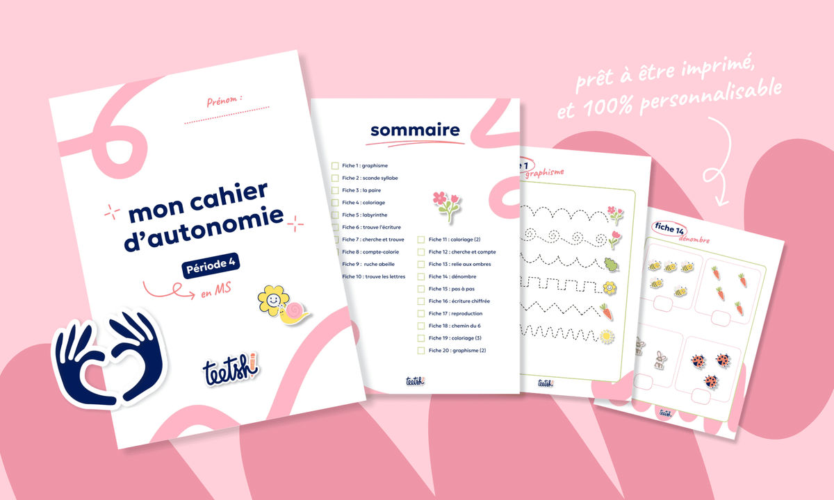 Aperçu Cahier d'autonomie Teetsh MS Période 4