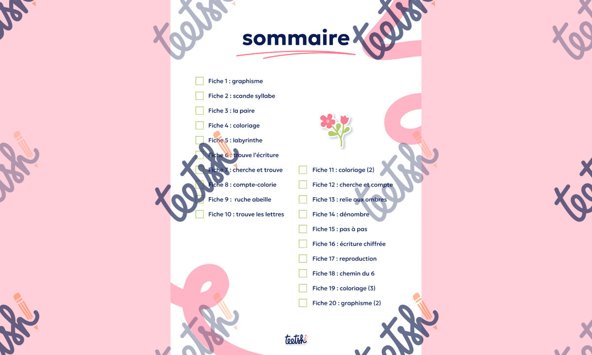 Aperçu Cahier d'autonomie Teetsh MS Période 4
