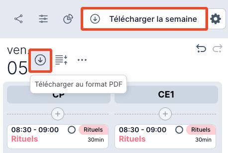 Télécharger le cahier journal du jour ou de la semaine