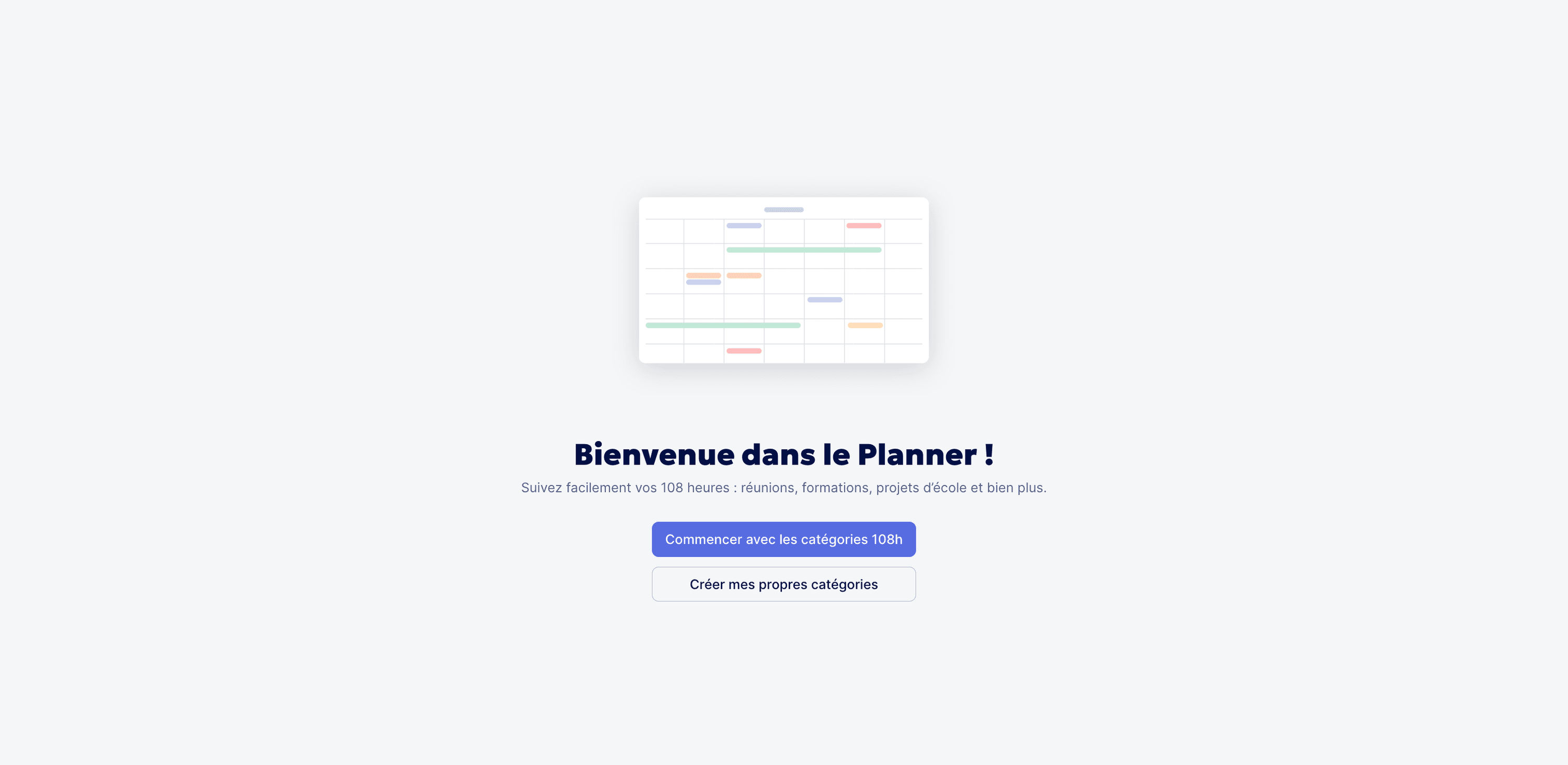Création du Planner