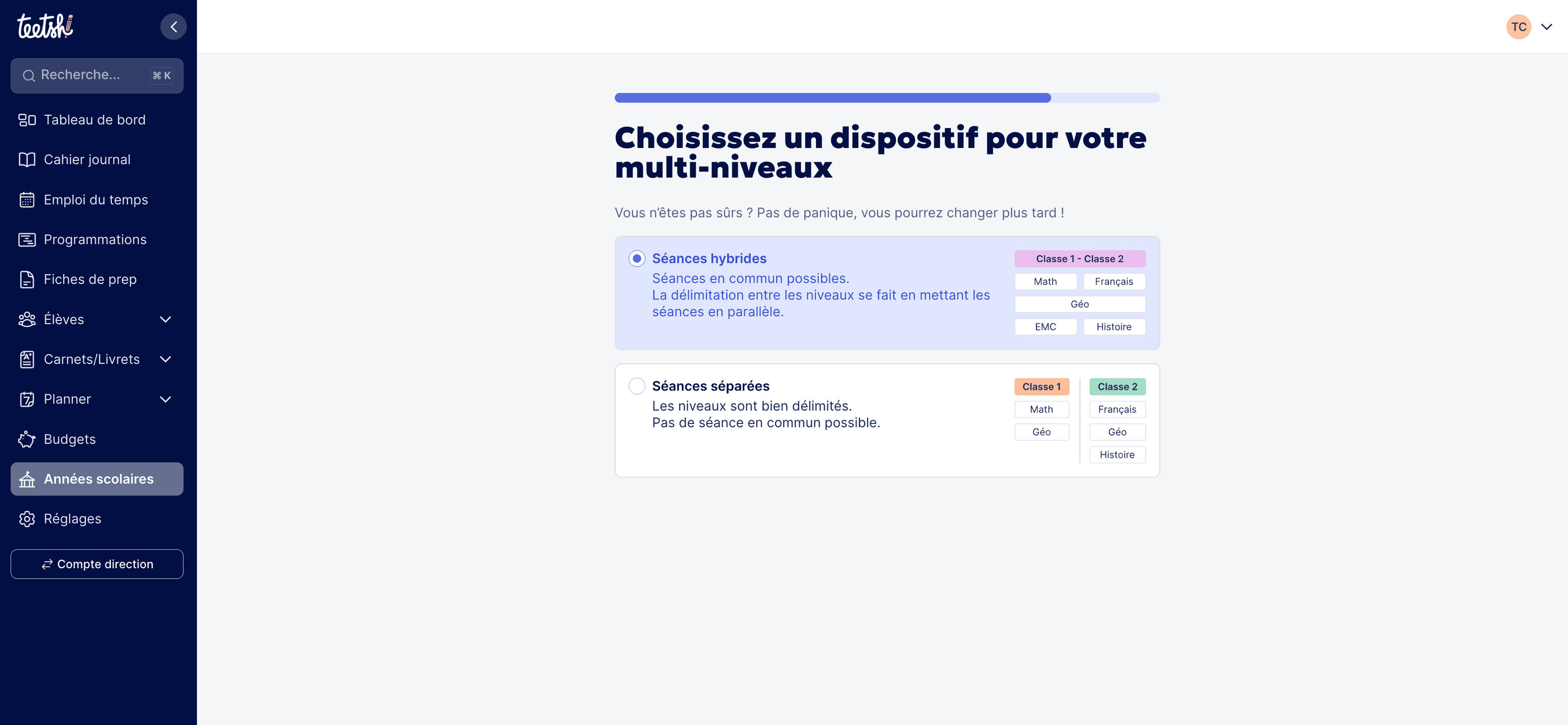 Choisir le dispositif multi-niveaux