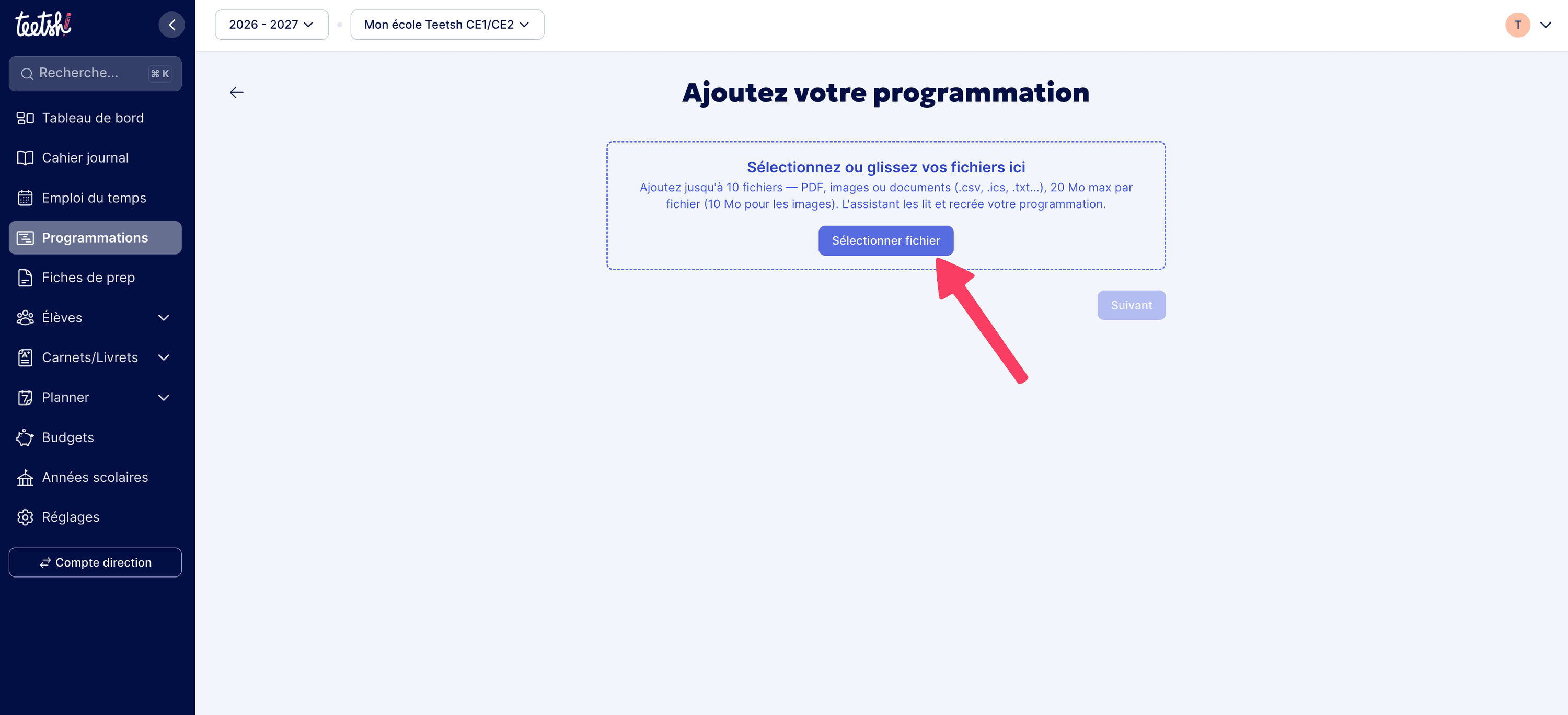 Création à partir de fichiers