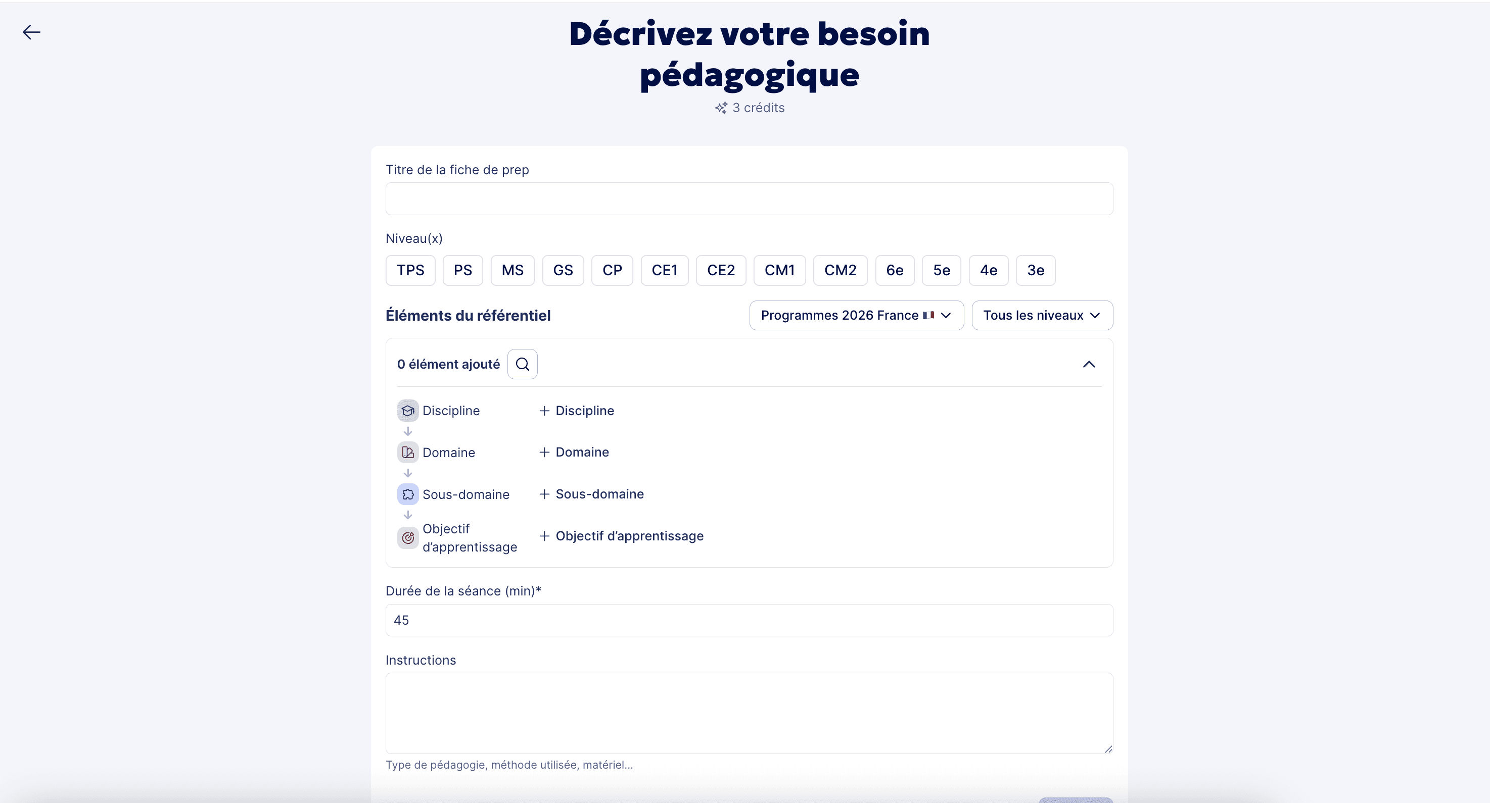 Créer une fiche de prep avec l'IA