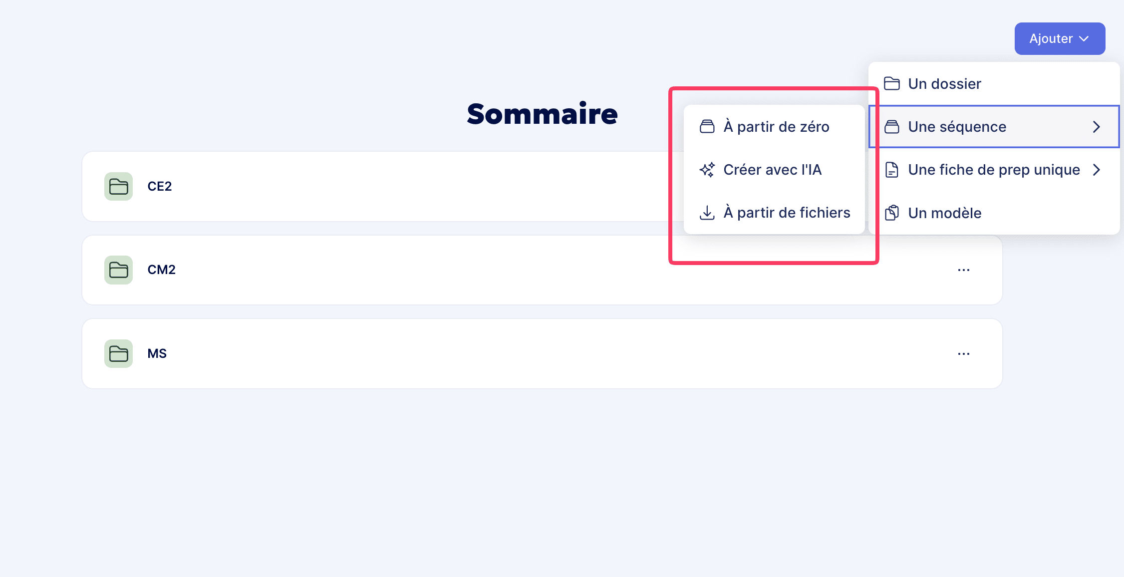3 options pour créer une séquence