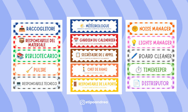 Étiquettes responsabilités • Cycle 2 & 3 🏷️