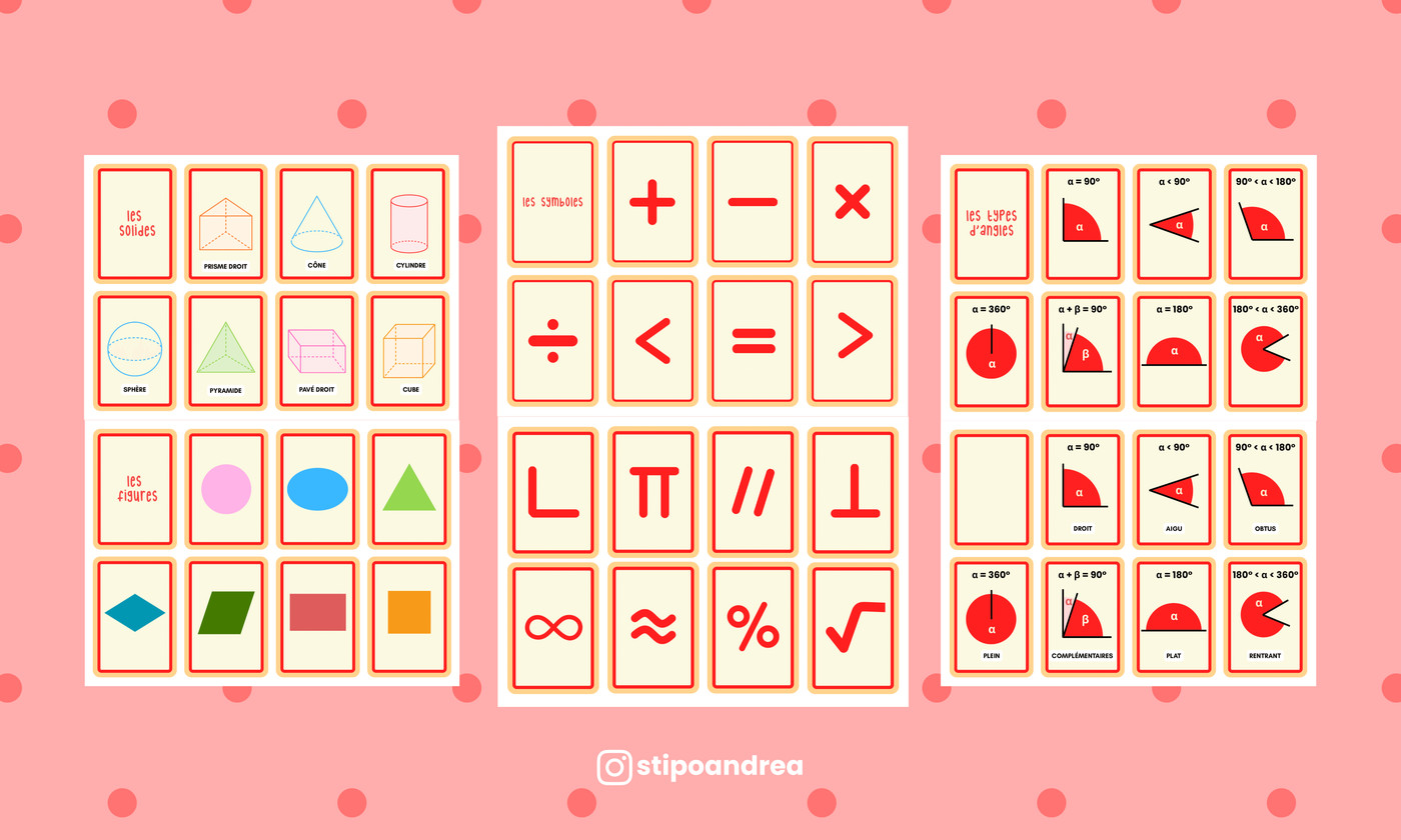 Flashcards maths • Cycle 2 & 3 🃏