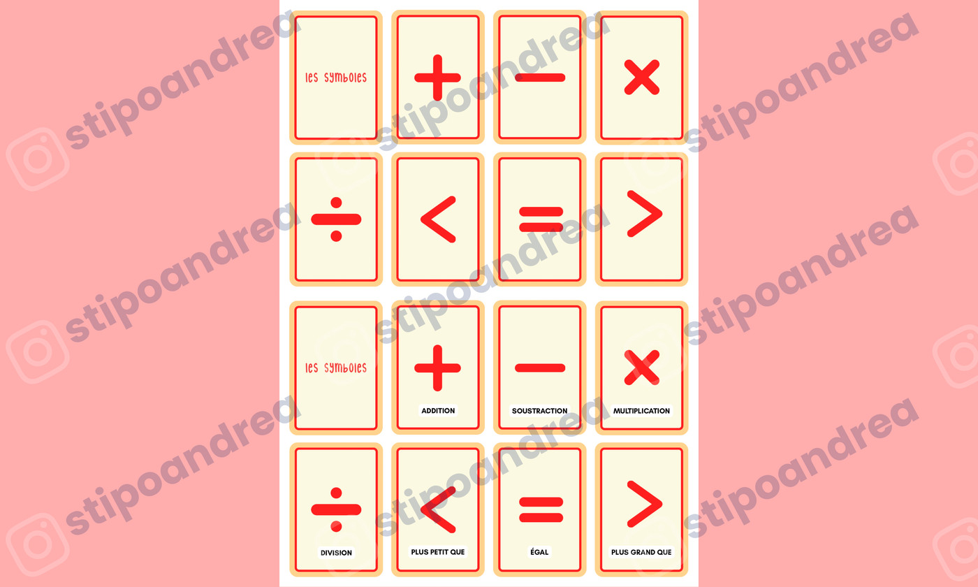 Flashcards maths • Cycle 2 & 3 🃏