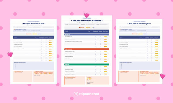 Plans de travail • Cycle 2 & 3 🗓️