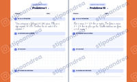 Aperçu problèmes maths à imprimer CM1