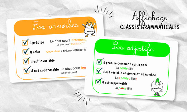 Aperçu affiches natures de mots Alice à l'école 1