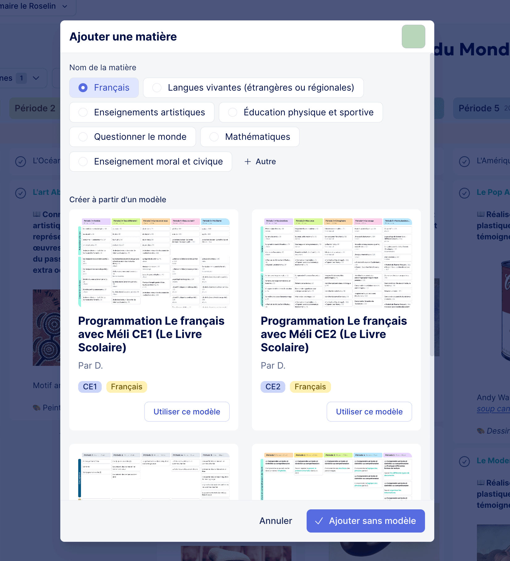 Aperçu de la fenêtre d