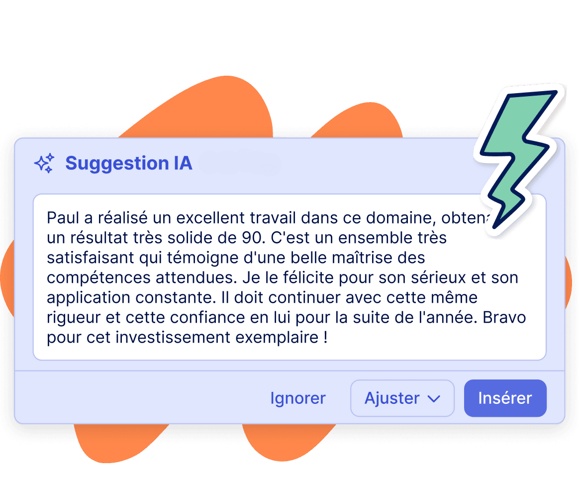 Aperçu - Appréciations générées avec IA - Teetsh