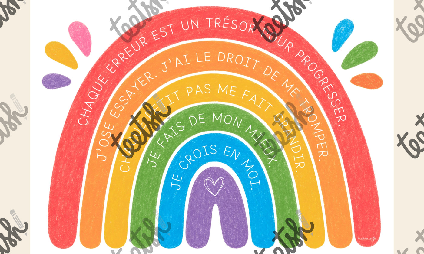 Aperçu arc-en-ciel confiance crayons Maitresse Flo Visuel 2
