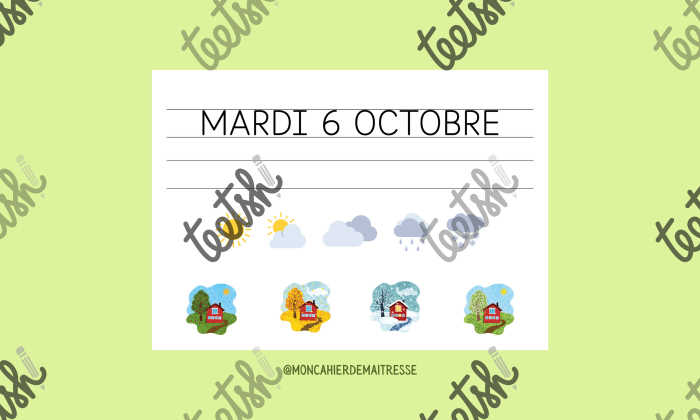 Cahier Date Grande Section Période 1 - Aperçu 2