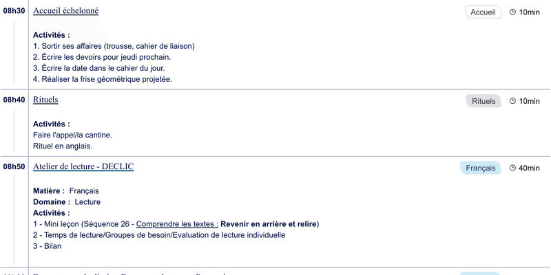 Exemple de cahier journal CM2 - aperçu