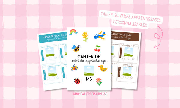 Cahier suivi apprentissage MS moncahierdemaitresse