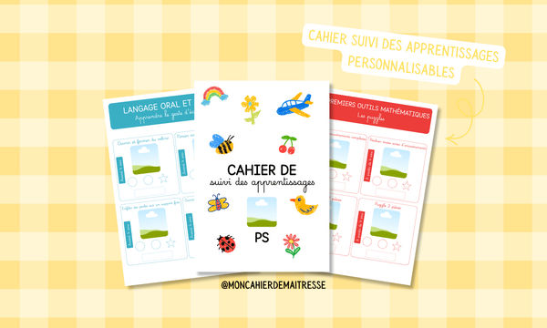 Cahier suivi des apprentissages PS moncahierdemaitresse