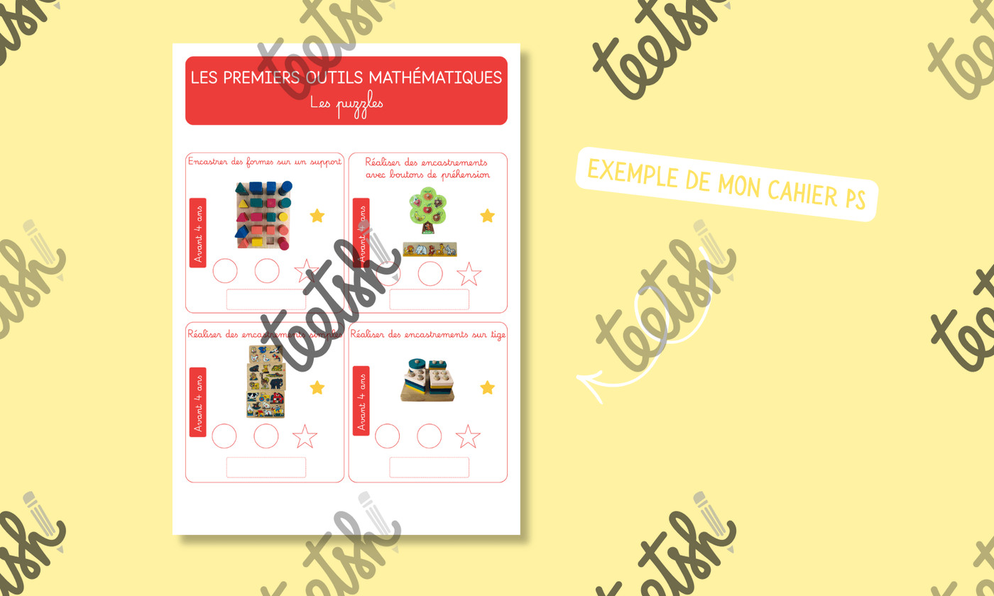 Cahier suivi des apprentissages PS moncahierdemaitresse