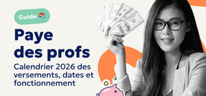 Aperçu Calendrier de paye des profs 2026