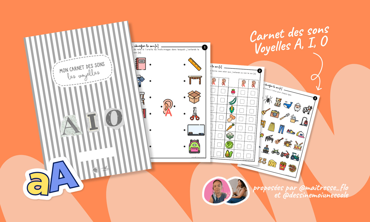 Aperçu Carnet des sons Teetsh x Maitresse Flo et Dessine moi une école