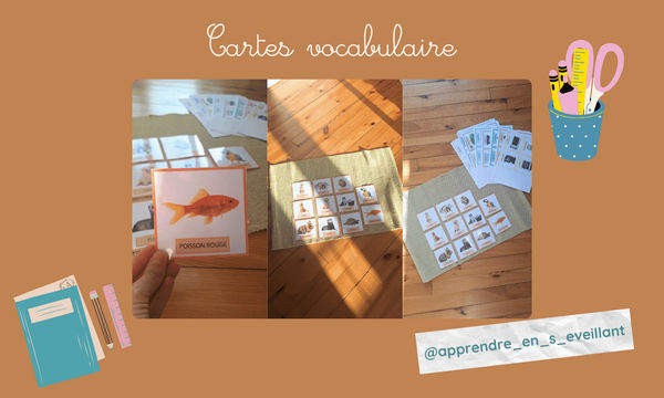 Cartes vocabulaire Apprendre en s'éveillant Vignette 1