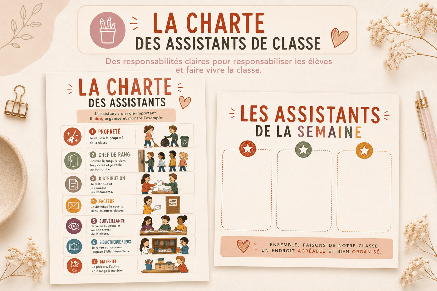 Aperçu Charte des assistants de la classe Madame maitresse