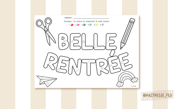 Aperçu coloriage numeration crayons Maitresse Flo Visuel 1