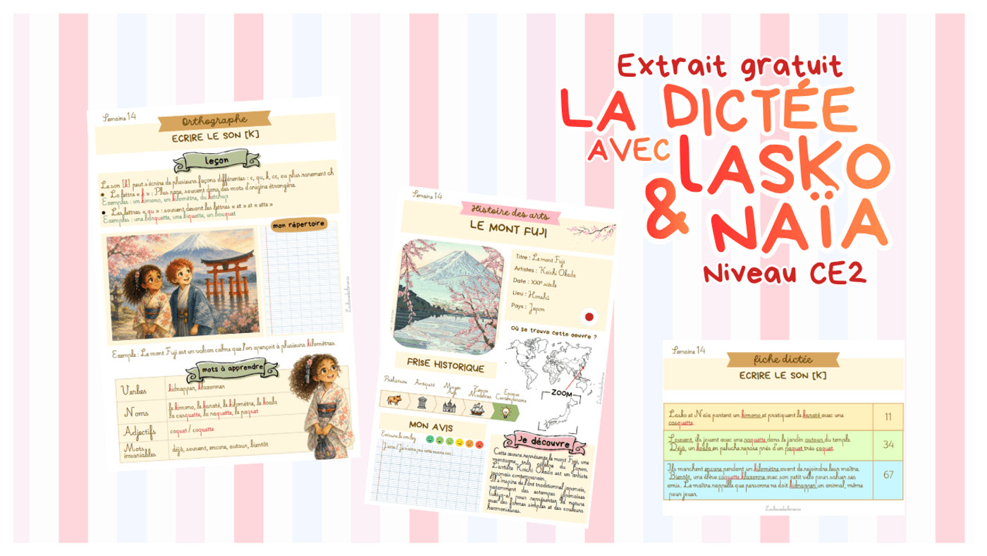 Aperçu La Dictée avec Lasko et Naia Extrait - La Classe de Clémence x Teetsh