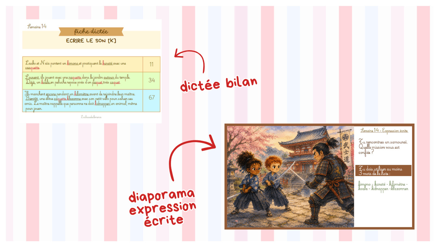 Aperçu La Dictée avec Lasko et Naia Extrait - La Classe de Clémence x Teetsh - Visuel 3