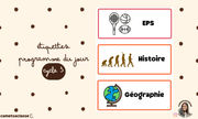 Etiquettes programmes cycle 3 Cam et sa classe Vignette 1