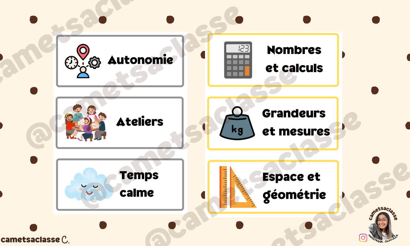 Etiquettes programmes cycle 3 Cam et sa classe Vignette 2