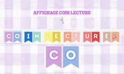 Aperçu fanion coin lecture Maitresse Alizé