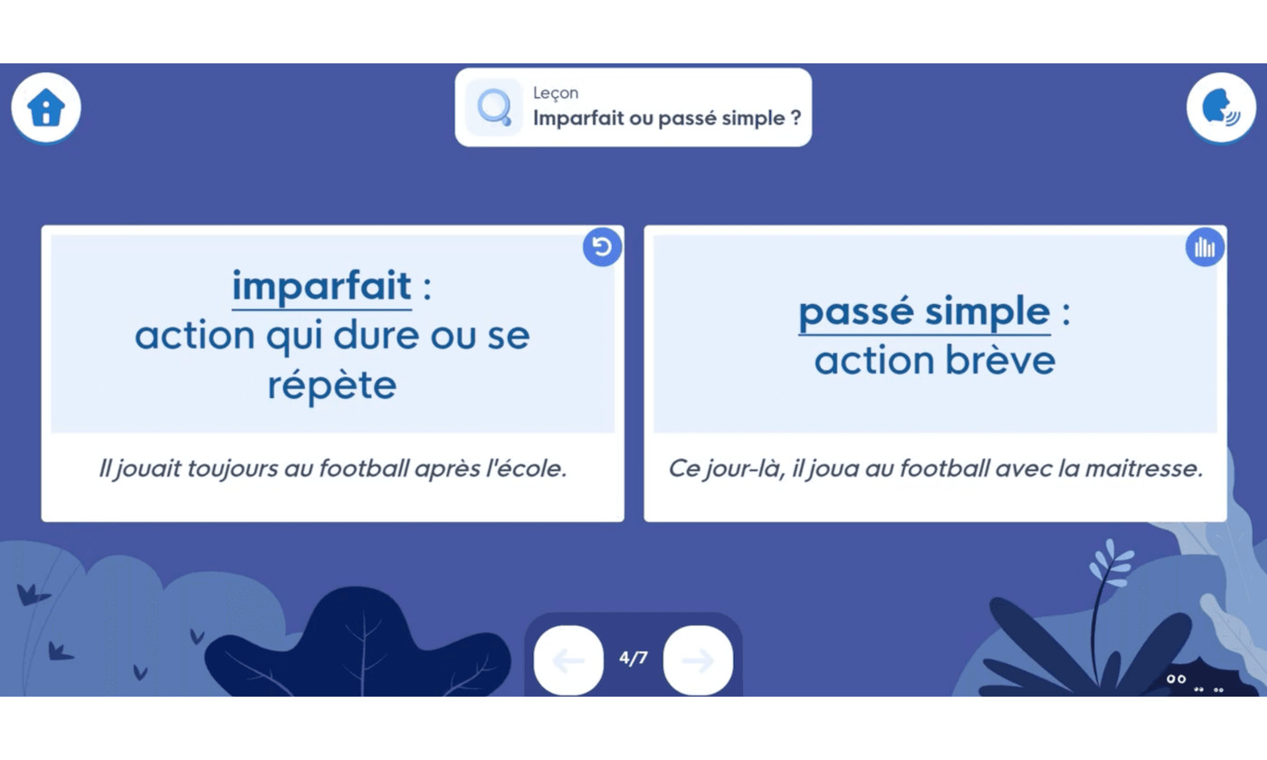 Aperçu Imparfait ou passé simple · Lalilo - Image 3