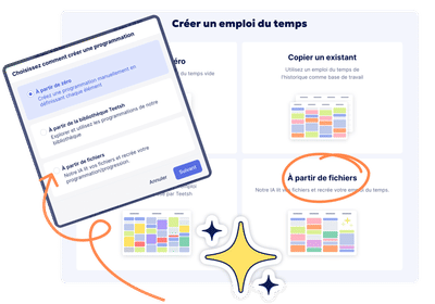 les options d'intégrations de documents avec l'IA dans Teetsh