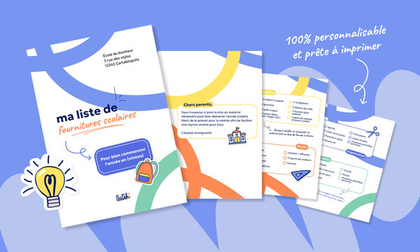 Aperçu Liste de fournitures scolaires Teetsh - Visuel 1